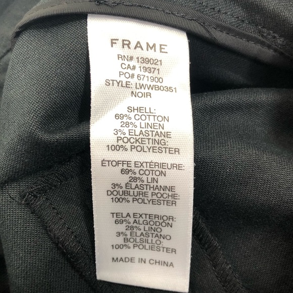 Frame Belted Cropped Pants New Size 4 - Picture 6 of 7